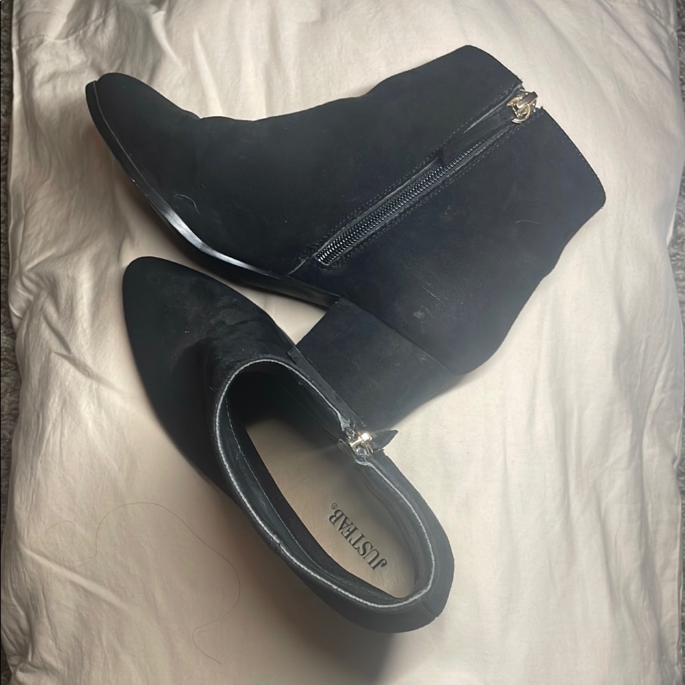 JustFab Black Ankle Boots for Women